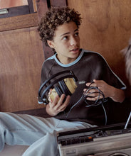Load image into Gallery viewer, Indie Kids The San Antonio Tee (8-14) - Dk Cocoa/Blue

