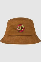 Santa Cruz Classic Dot Patch Bucket Hat - Brown