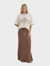 Load image into Gallery viewer, Rhythm Nadia Bias Cut maxi Skirt - Chocolate
