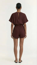 Load image into Gallery viewer, Staple The Label Rhodes Wrap Playsuit - Chocolate
