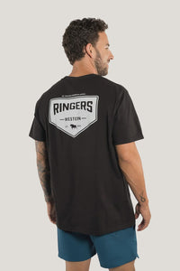 Ringers Western Squadron Mens Loose Fit Tee - Black