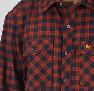 Swanndri Full Button Egmont Brushed Cotton Shirt - Lattice
