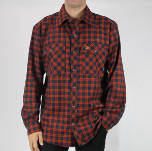 Swanndri Full Button Egmont Brushed Cotton Shirt - Lattice