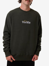 Load image into Gallery viewer, Thrills Solace Of Nature Oversize Polar Fleece Crew - Oil Green
