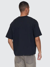Load image into Gallery viewer, Thrills Stagger Box Fit Oversize Cropped Tee - Washed Black
