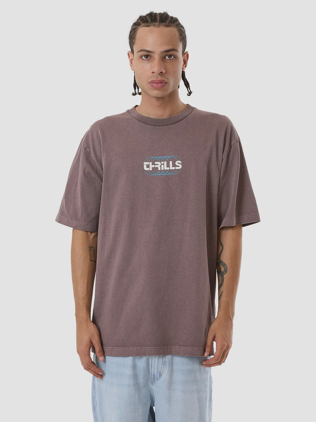Thrills Evolution Oversize Fit Tee - Sparrow