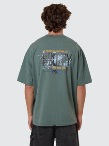 Thrills Affinity Box Fit Oversize Tee - Sea Pine