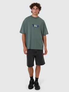 Thrills Affinity Box Fit Oversize Tee - Sea Pine