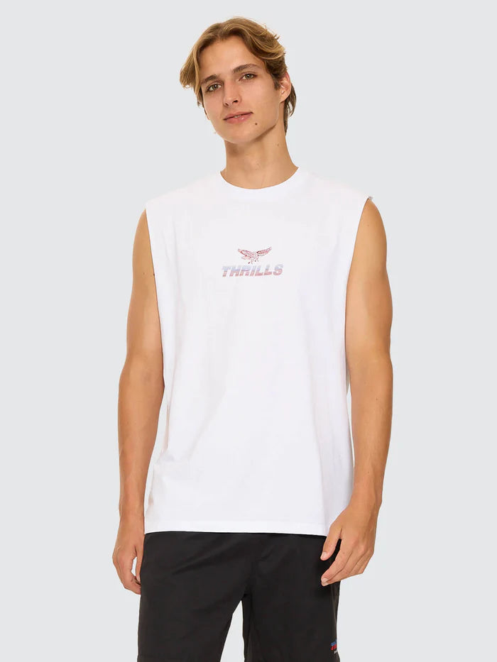 Thrills Paradise Before Anarchy Merch Fit Muscle Tee - White