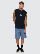 Load image into Gallery viewer, Thrills Paradise Before Anarchy Merch Fit Muscle Tee - Washed Black
