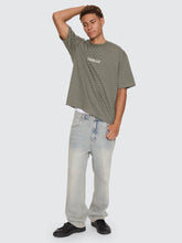 Load image into Gallery viewer, Thrills Built To Last Stripe Oversize Box Crop Tee - Beetle

