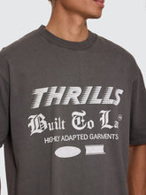 Load image into Gallery viewer, Thrills Built To Last Oversize Box Crop Tee - Merch Black
