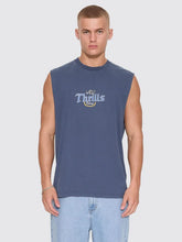 Load image into Gallery viewer, Thrills Twist Off Merch Muscle Tee - Heritage Navy
