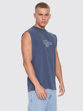 Load image into Gallery viewer, Thrills Twist Off Merch Muscle Tee - Heritage Navy
