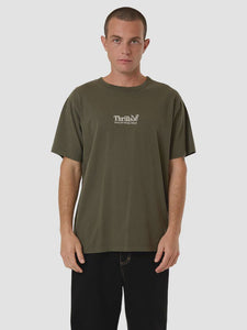 Thrills Workwear Embro Merch Fit Tee - Grape Leaf