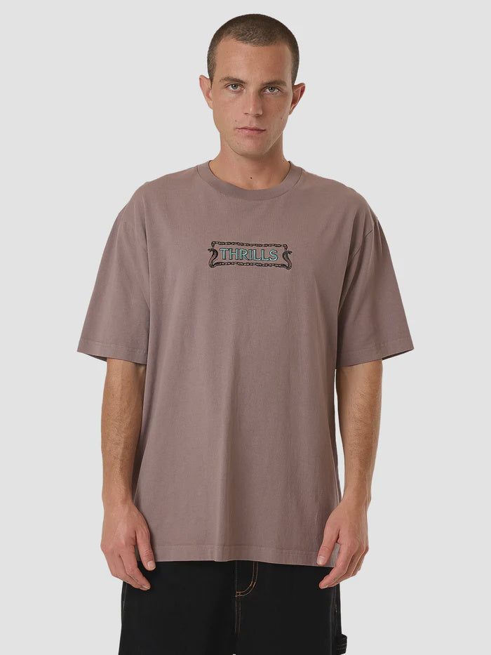 Thrills Double Meaning Oversize Fit Tee - Dove