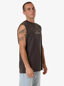 Thrills Emblem Merch Fit Muscle Tee - Merch Black