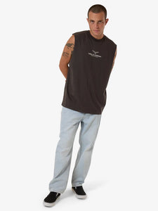 Thrills Emblem Merch Fit Muscle Tee - Merch Black