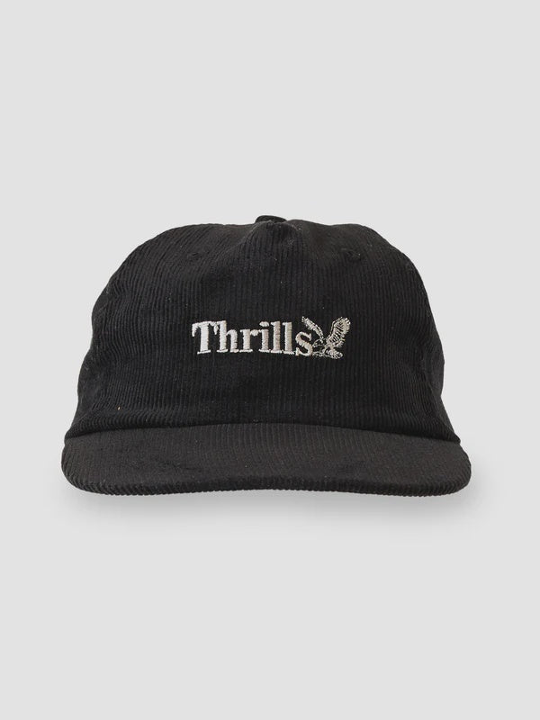 Thrills Workwear 5 Panel Cap - Black Cord