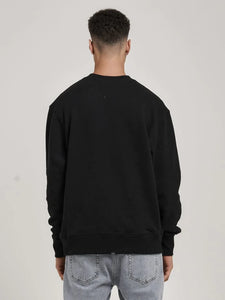 Thrills Workwear Embroidered Oversize Fit Crew - Black