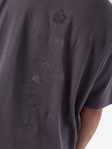 Thrills Limitless Mind Embro Box Fit Oversize Short Tee - Purple Ash