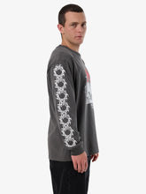 Load image into Gallery viewer, Thrills Peaceful Chaos Oversize Fit L/S Tee - Merch Black
