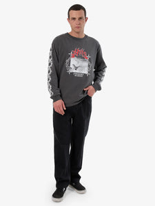 Thrills Peaceful Chaos Oversize Fit L/S Tee - Merch Black