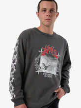 Load image into Gallery viewer, Thrills Peaceful Chaos Oversize Fit L/S Tee - Merch Black
