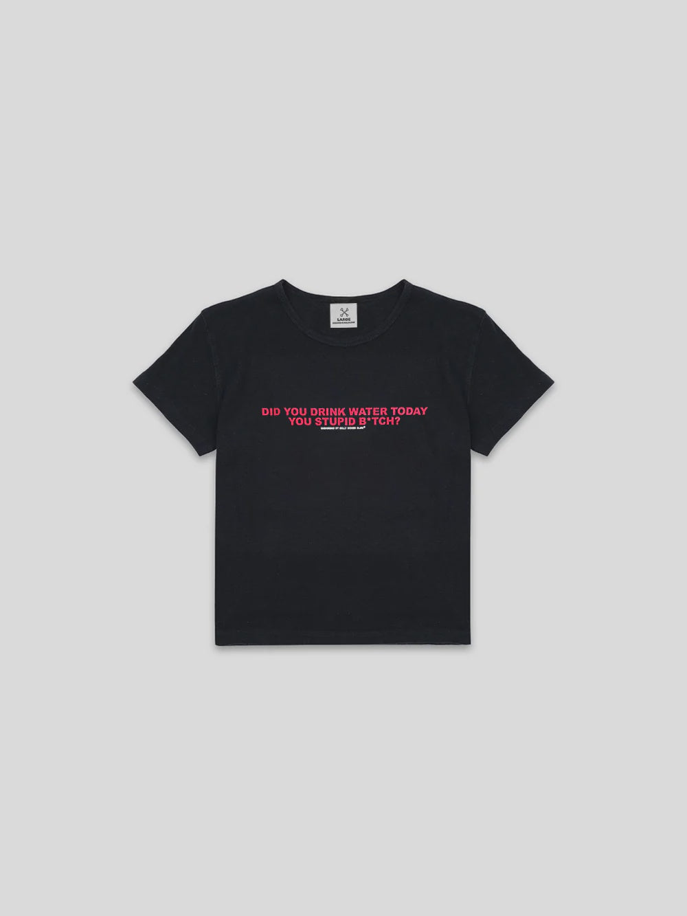Billy Bones Club Thirsty Baby Tee - Vintage Black