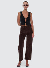 Load image into Gallery viewer, Thrills Holly High Rise Stretch Wide Cord Pant - Bitter Chocolate

