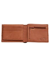 Load image into Gallery viewer, Billabong Dimension 2 in 1 Leather Wallet - Tan
