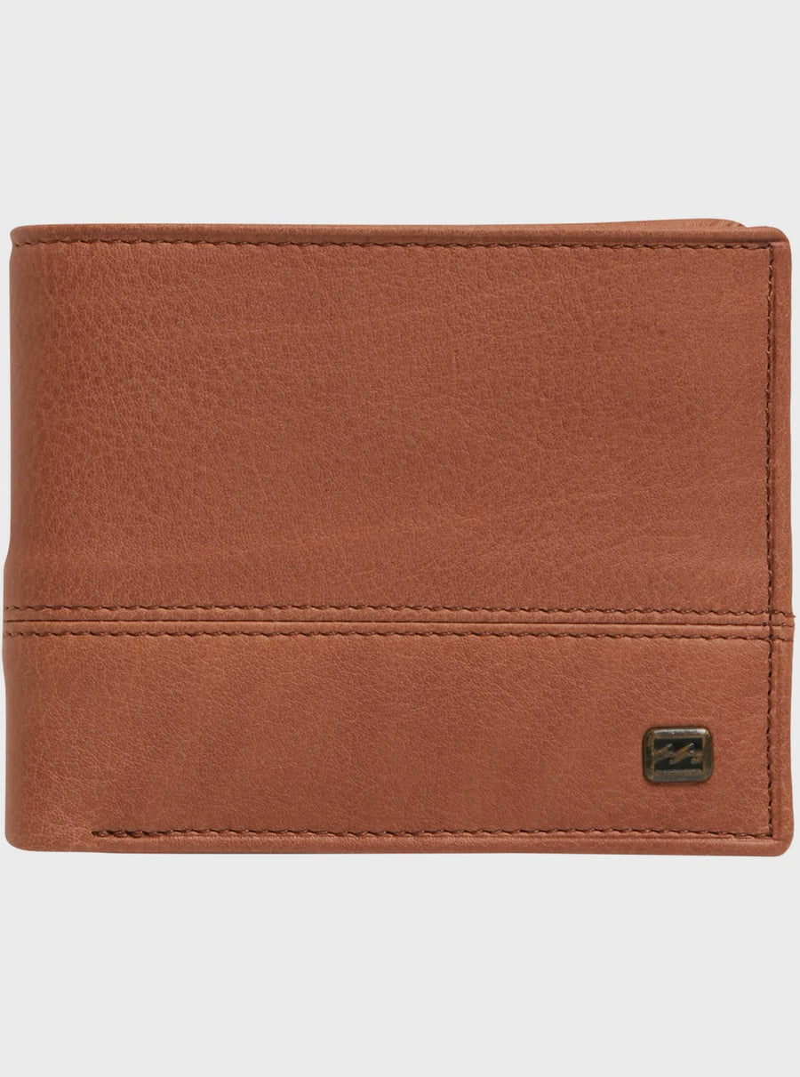 Billabong Dimension 2 in 1 Leather Wallet - Tan