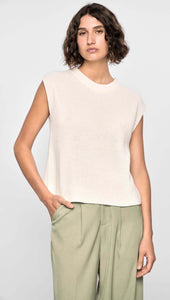 Staple The Label Quincey Knit Tank - Off White