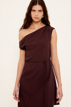 Load image into Gallery viewer, Staple The Label Elira Asym Mini Dress - Chocolate
