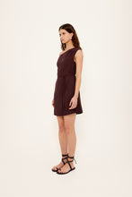 Load image into Gallery viewer, Staple The Label Elira Asym Mini Dress - Chocolate
