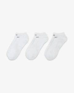 Nike Everyday Cushioned Training No-Show Socks (3 Pairs) - White