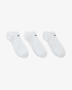 Nike Everyday Cushioned Training No-Show Socks (3 Pairs) - White