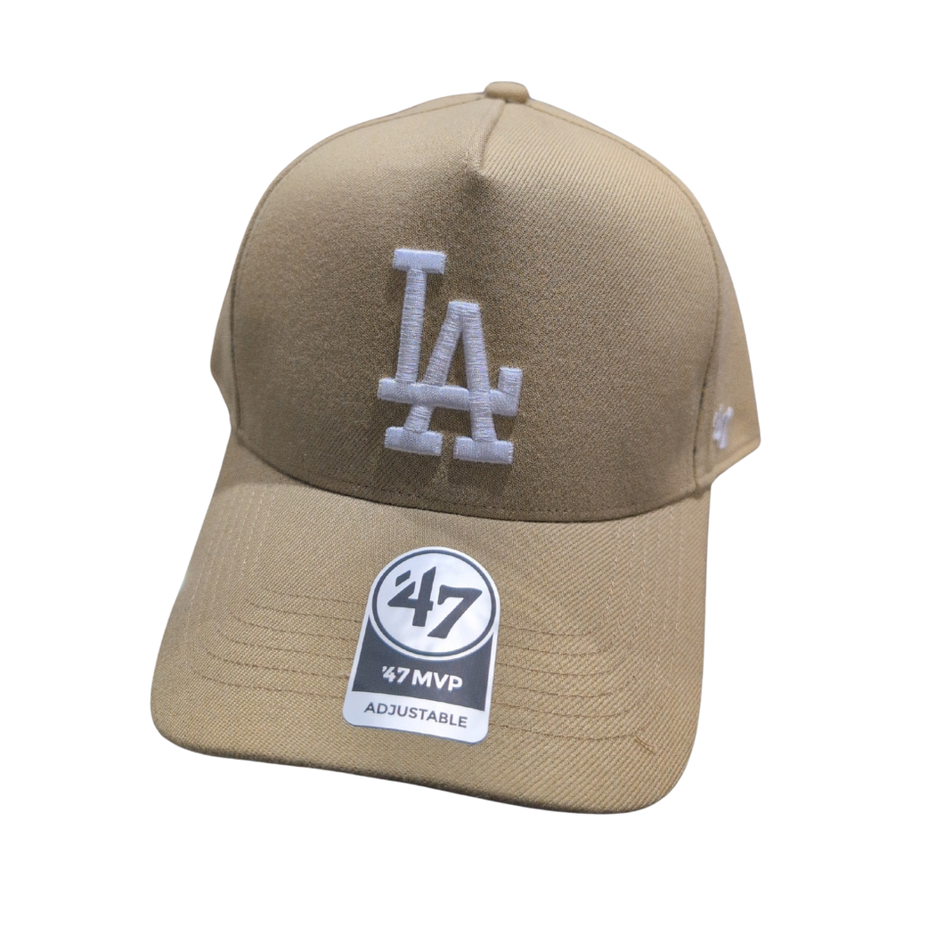 '47 Brand Los Angeles Dodgers MVP DT Snapback Hat - Khaki
