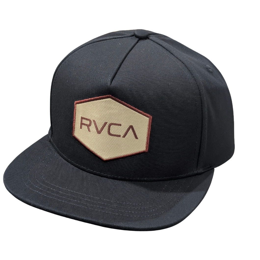RVCA Commonwealth Patch Snapback Hat - Black