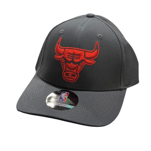 NBA Essential Youth Tech Print Script 6 Panel Hat - Charcoal
