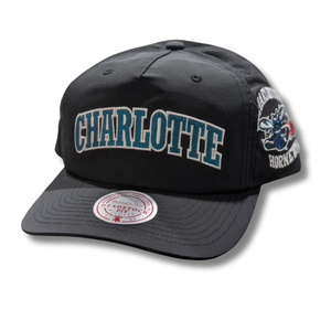 Mitchell & Ness Hornets Nylon Stacked Origin Cap - Black