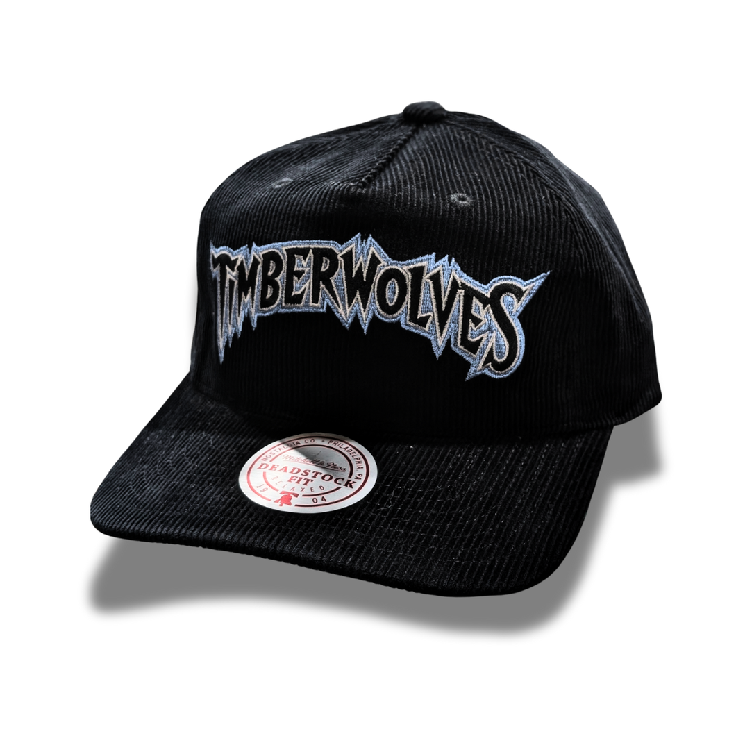 Mitchell & Ness Timberwolves Draft Origin Snapback Cap - Black