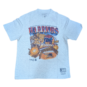 Mitchell & Ness Warriors Bevel Burst Tee - Silver Marle Bros