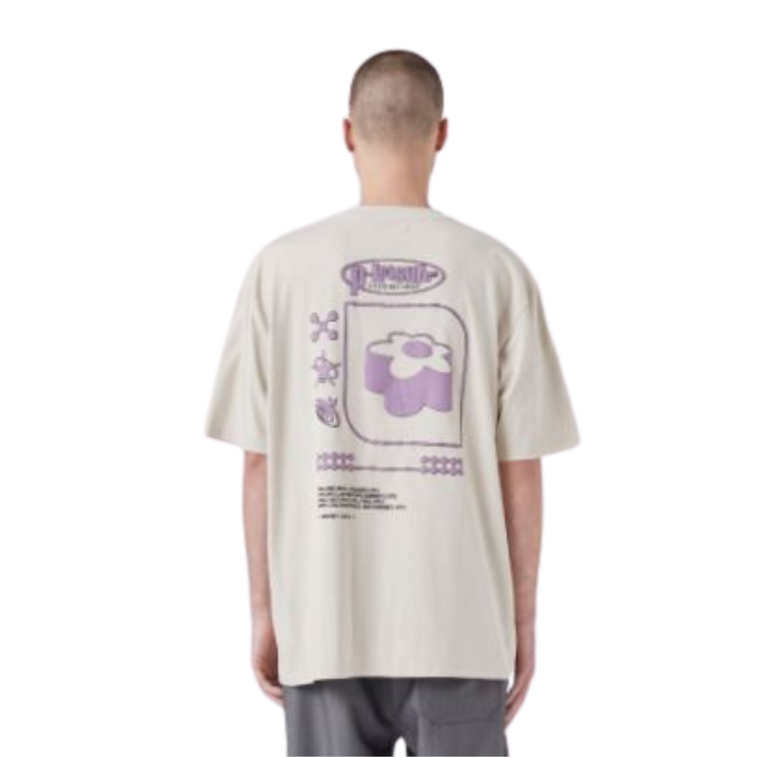 Barney Cools Records Tee - Oat