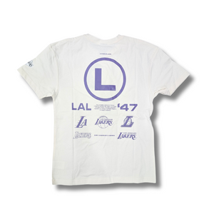 NBA Essentials Youth Lakers Tech Print Tee (10-14) - Oat