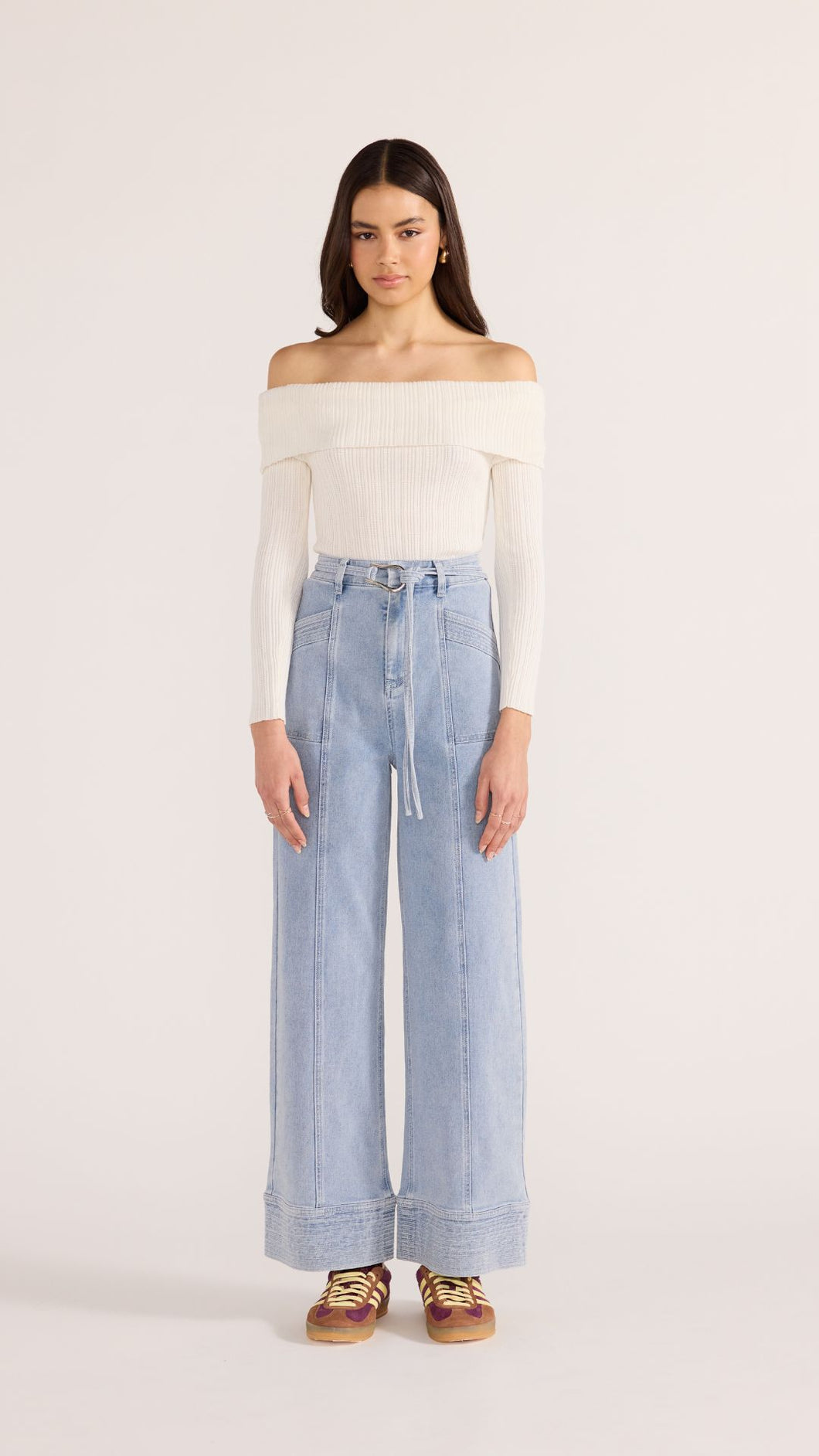 MINKPINK Oliver Denim Straight Leg Jean - Vintage Blue