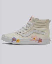 Load image into Gallery viewer, Vans Kids Sk8-Hi Zip Shoe - Egret/Flower
