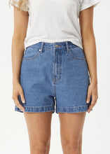 Load image into Gallery viewer, Afends Seventy Threes Denim Shorts - Worn Blue
