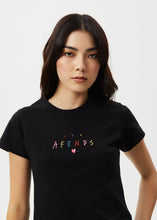Load image into Gallery viewer, Afends Funhouse Baby Tee - Black
