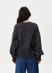 Afends Funhouse Crew Neck Sweater - Charcoal